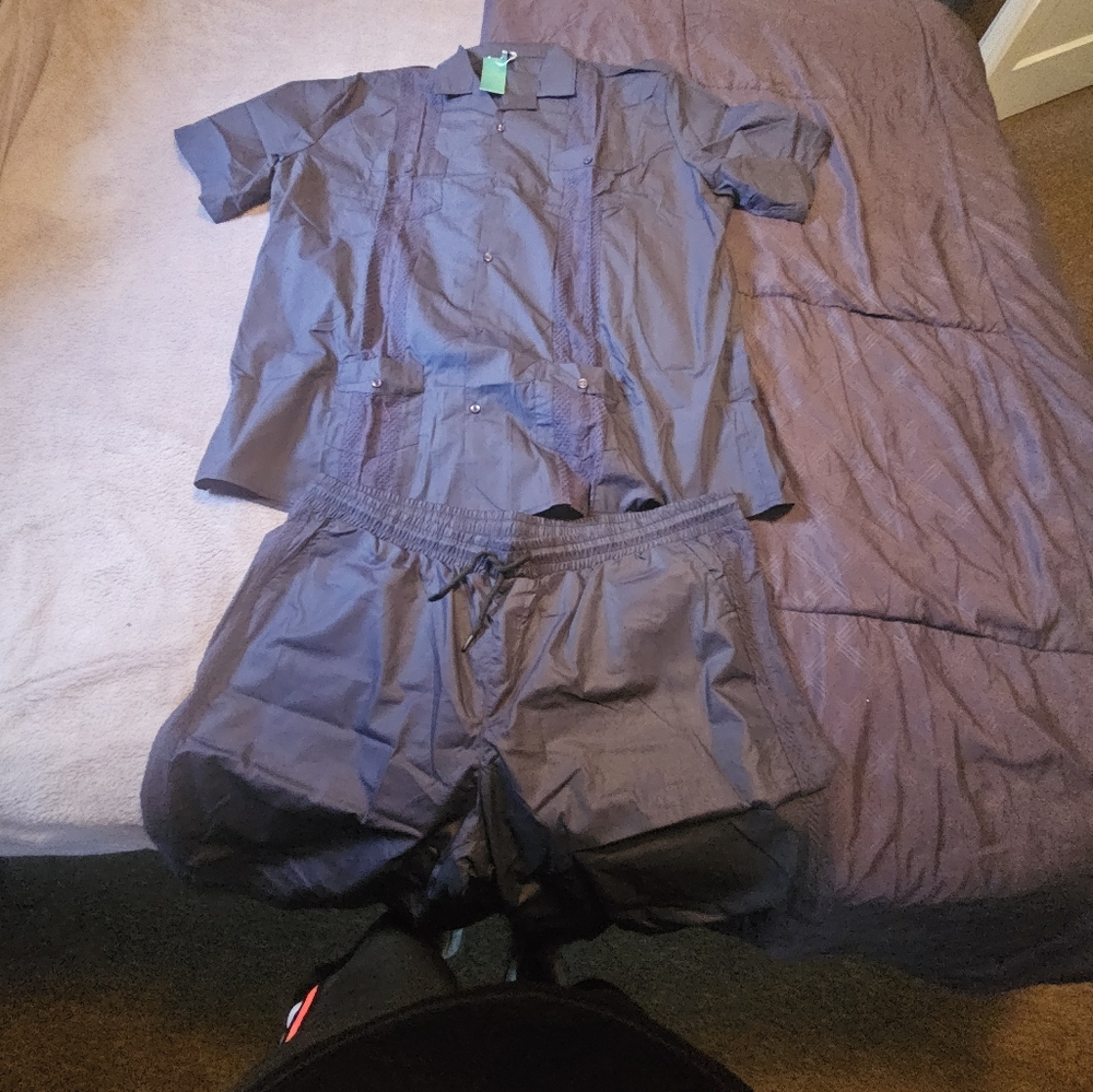 Blue Mens short set